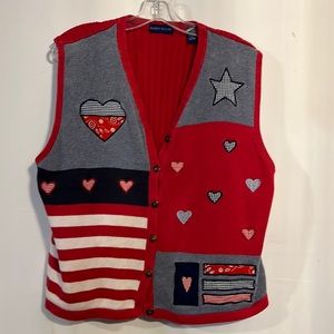 XL Karen Scott Americana Vest